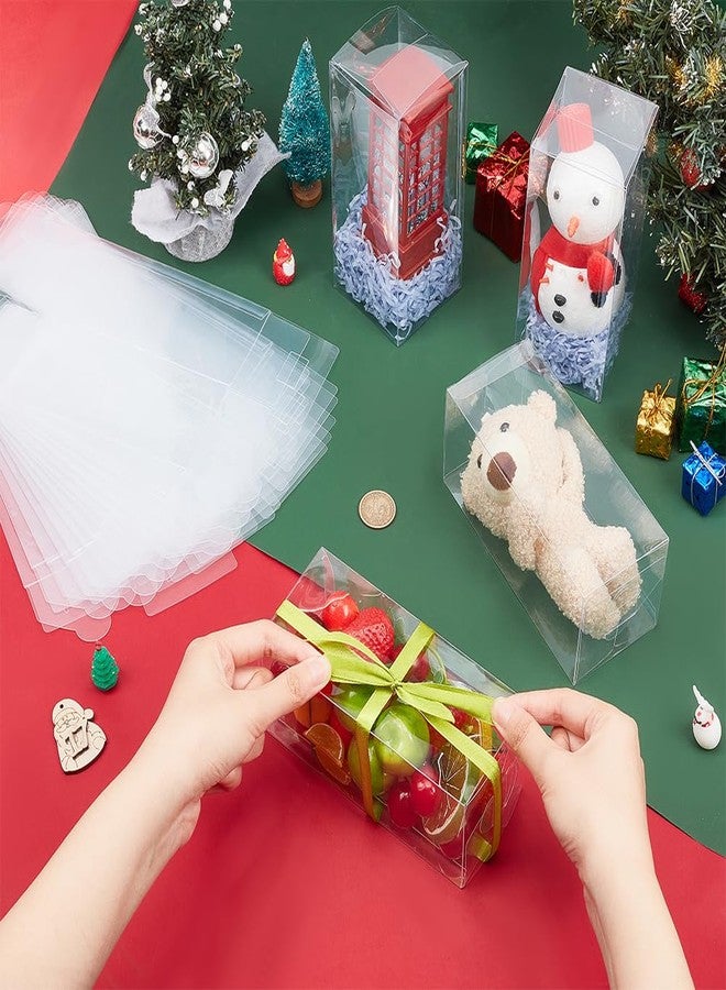 بينيكريت علبة بلاستيكية مستطيلة من بينيكريت، عبوة من 20 قطعة، مقاس 2.7 × 2.7 × 6.3 بوصة، مثالية لتوزيع هدايا الحفلات، وحفلات الزفاف، والحلويات، والكب كيك، وهدايا عيد الأم. - Image 3